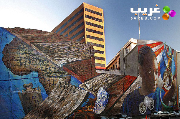 فنون وغرائب الرسم على الجدران والمباني
