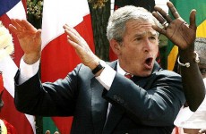 جنون الرئيس بوش بالصور